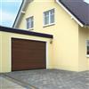 HORMANN Portone sezionale in acciaio HORMANN Ecostar motorizzato, esterno rovere scuro e interno bianco, H 224 cm x L 318 cm