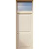 Leroy Merlin Portoncino d'ingresso in alluminio Bugnale 22 L 80 x H 210 cm bianco/noce apertura spingere a destra