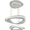 NOVECENTO Lampadario LED moderno Camilla bianco, luce con 3 temperature di colore 3200 lumen, NOVECENTO