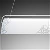 NOVECENTO Lampadario LED neoclassico Sidny bianco, luce naturale 2990 lumen, NOVECENTO