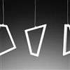 NOVECENTO Lampadario LED design Yoko bianco, luce naturale 3690 lumen, NOVECENTO