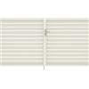 VERDELOOK Cancello manuale battente MIAMI VERDELOOK in alluminio bianco, reversibile, L 300 x H 152 cm, serratura manuale