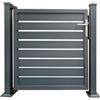 VERDELOOK Cancello / portello VERDELOOK MIAMI in alluminio grigio H 104 x L 100 cm