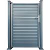VERDELOOK Cancello / portello VERDELOOK MIAMI in alluminio grigio H 160 x L 100 cm