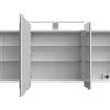 PELIPAL Specchio Contenitore Con Illuminazione Cassca PELIPAL bianco lucido L 140 x H 67 x P 17 cm