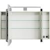 PELIPAL Specchio Contenitore Con Illuminazione Cassca PELIPAL bianco lucido L 100 x H 67 x P 17 cm