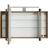 PELIPAL Specchio Contenitore Con Illuminazione Cassca PELIPAL rovere riviera L 100 x H 67 x P 17 cm