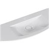 PELIPAL Lavabo da incasso semicircolare in marmo bianco H 5 cm