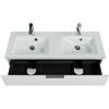 PELIPAL Mobile da bagno sospeso sotto lavabo L 119 x H 48 x P 45 cm bianco lucido, 2 cassetti PELIPAL Madeo
