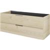 PELIPAL Mobile da bagno sospeso Madeo di Pelipal L 119 x H 48 x P 45 cm pino polar, 2 cassetti