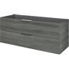 PELIPAL Mobile da bagno sospeso sotto lavabo L 119 x H 48 x P 45 cm grigio, 2 cassetti PELIPAL Madeo