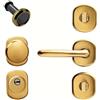 Yale Accessori per porta in ottone dorato 6 pezzi