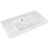 PELIPAL Lavabo da incasso rettangolare in marmo bianco H 2 cm