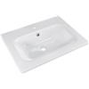 PELIPAL Lavabo da incasso rettangolare in marmo bianco H 2 cm