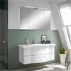 PELIPAL Specchio Contenitore Con Illuminazione Solitarire PELIPAL bianco lucido L 120 x H 70.3 x P 17 cm