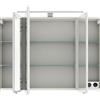 PELIPAL Specchio Contenitore Con Illuminazione PELIPAL bianco lucido L 98 x H 70.3 x P 17 cm