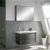 PELIPAL Mobile da bagno sospeso sotto lavabo L 90 x H 49 x P 48.1 cm grigio grafite, 2 cassetti PELIPAL Solitaire