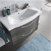 PELIPAL Mobile da bagno sospeso sotto lavabo L 75 x H 49 x P 42.7 cm grigio grafite, 2 cassetti PELIPAL Solitaire