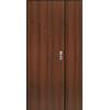 Yale Porta blindata YALE Double L 80 x H 210 cm in melaminico noce/bianco, apertura spingere a sinistra, falso telaio incluso