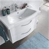 PELIPAL Mobile da bagno sospeso sotto lavabo L 75 x H 49 x P 42.7 cm bianco lucido, 2 cassetti PELIPAL Solitaire