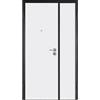 Yale Porta blindata YALE Double L 80 x H 210 cm in melaminico noce/bianco, apertura spingere a destra, falso telaio incluso