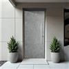 Yale Porta blindata YALE Stone L 90 x H 210 cm in alluminio cemento chiaro/noce, apertura spingere a sinistra, falso telaio incluso