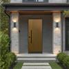 Yale Porta blindata YALE Shield L 90 x H 210 cm in compensato noce tanganika/noce, apertura spingere a destra, falso telaio incluso