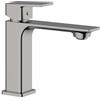 Leroy Merlin Rubinetto per lavabo a canna media getto aerato Axum nichel spazzolato satinato H 18 cm