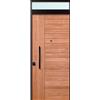 Master Porta blindata MASTER Maswood con vetro L 90 x H 210 cm in legno rovere/bianco, apertura spingere a destra, falso telaio incluso