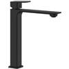 Leroy Merlin Rubinetto per lavabo getto aerato Axum nero verniciato opaco H 29 cm