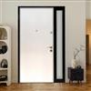 Master Porta blindata MASTER Silentium Oak con vetro L 80 x H 210 cm in PVC rovere/bianco, apertura spingere a sinistra, falso telaio incluso