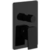 OTTONE MELODA Rubinetto per incasso doccia Axium con deviatore 2 vie, nero lucido