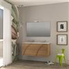 Leroy Merlin Mobile bagno sospeso con lavabo L 120 x H 55 x P 46 cm rovere tabacco Monica