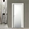 Leroy Merlin Porta interna a battente Malmo in vetro colore acero, L 70 x H 210 cm, apertura reversibile