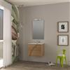 Leroy Merlin Mobile bagno da fissare con lavabo Monica L 60 x H 55 x P 46 cm rovere tabacco effetto legno