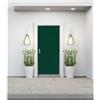 Yale Porta blindata YALE Porta Luxe L 90 x H 210 cm in PVC verde/noce, apertura spingere a destra, falso telaio incluso