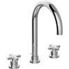 HUBER Rubinetto per lavabo getto aerato Los Angeles cromato lucido HUBER H 28 cm