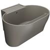 COLAVENE Lavabo da appoggio Tino COLAVENE ovale in ceramica L 60 x H 35 x P 50 cm beige opaco piletta non inclusa, senza foro
