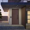 Master Porta blindata MASTER Halo L 85 x H 210 cm in PVC cioccolato/bianco, apertura spingere a sinistra, falso telaio incluso