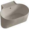 COLAVENE Lavabo da appoggio Tina COLAVENE ovale in ceramica L 60 x H 35 x P 50 cm beige opaco piletta non inclusa, senza foro