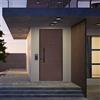 Master Porta blindata MASTER HALO L 90 x H 200 cm cioccolato/bianco opaco apertura spingere a destra