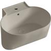 COLAVENE Lavabo da appoggio Tino COLAVENE ovale in ceramica L 60 x H 35 x P 50 cm beige opaco piletta non inclusa, con foro