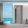Leroy Merlin Porta interna pieghevole a libro Harry in legno colore grigio, L 70 x H 210 cm, apertura a destra