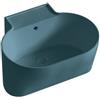 COLAVENE Lavabo da appoggio Tina COLAVENE ovale in ceramica L 60 x H 35 x P 50 cm petrolio opaco piletta non inclusa, senza foro