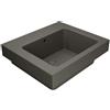 COLAVENE Lavabo a incasso e d'appoggio rettangolare vasca centrale Alaqua L 60 x H 25 x P 21 cm in ceramica beige opaco