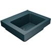 COLAVENE Lavabo a incasso e d'appoggio rettangolare vasca centrale Alaqua L 60 x H 25 x P 21 cm in ceramica verde opaco