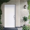 DOLCETTI Portoncino d'ingresso DOLCETTI in Pvc con pannello liscio L 80 x H 210 cm in PVC bianco, apertura spingere a destra, falso telaio non incluso