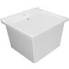 COLAVENE Lavabo a incasso rettangolare vasca centrale Large L 60 x H 41 x P 34 cm in ceramica bianco lucido