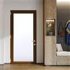 DOLCETTI Portoncino d'ingresso DOLCETTI in PVC con vetro satinato L 80 x H 210 cm in PVC ciliegio, apertura spingere a sinistra, falso telaio non incluso