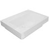 COLAVENE Lavabo a incasso e d'appoggio rettangolare vasca centrale Alaqua L 70 x H 25 x P 21 cm in ceramica bianco lucido